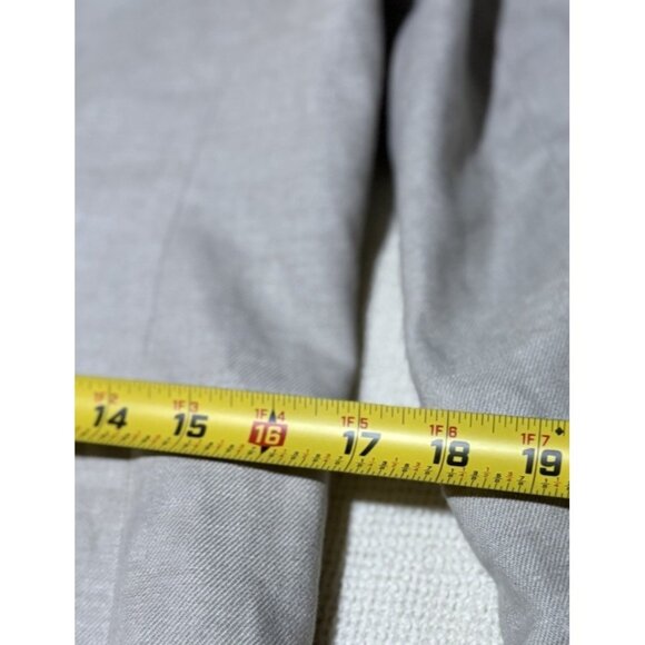 J. Crew womens Parke blazer size 4 oatmeal beige preppy career coastal Linen - Picture 9 of 9